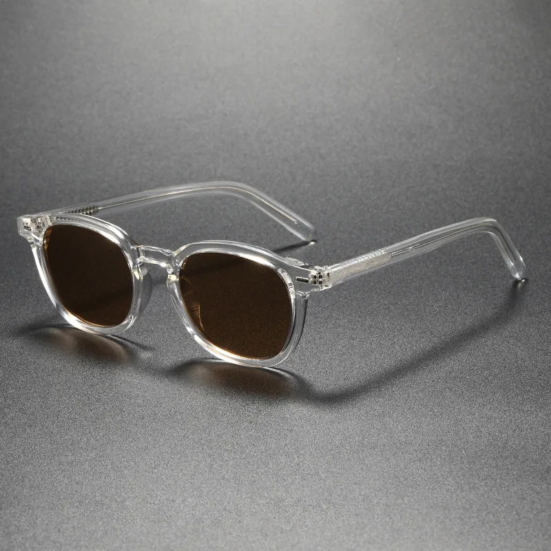 

Fashion Sun Glasses UV400 Women Unisex Green Brown Black Round Frame Sunglasses for Men CP TR90 Male Gift Items