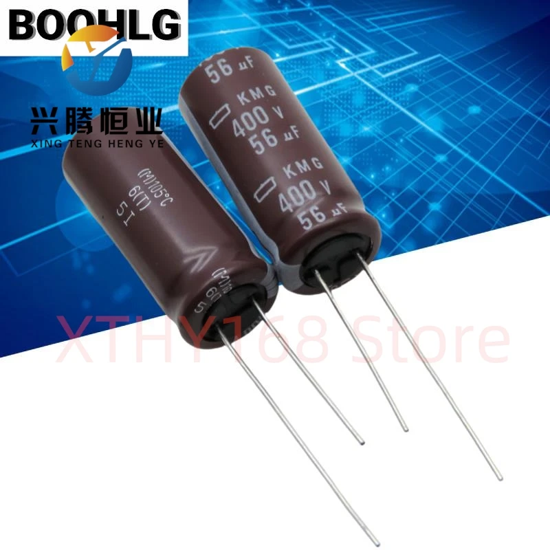 

5 шт. 100% оригинальный 56 мкФ 400 В японский электролитический конденсатор с черными бриллиантами 400 В 56 мкФ 12,5*30 кмG
