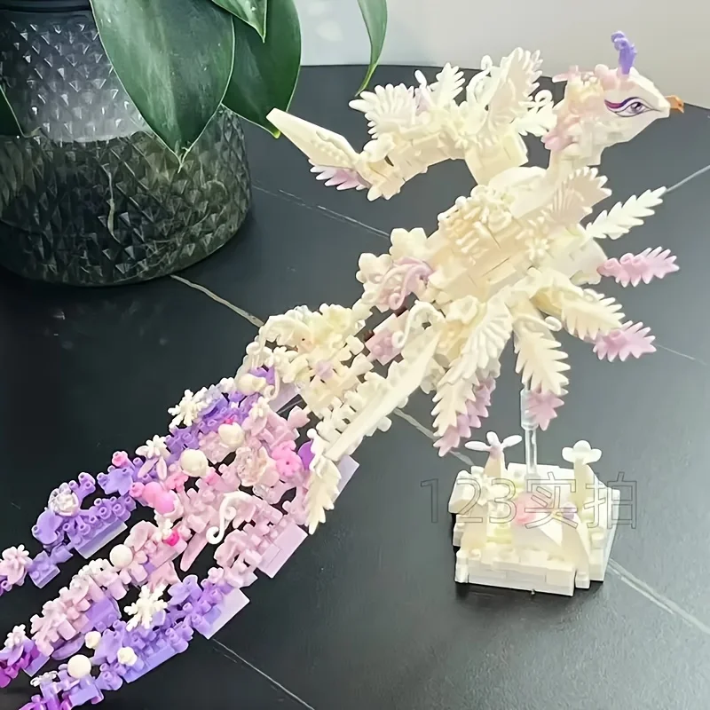 

Exclusive Phoenix Building Blocks for Adults, Create Your Unique Myth, Enjoy the Fun of Crafting, and Create Artistic Masterpieces