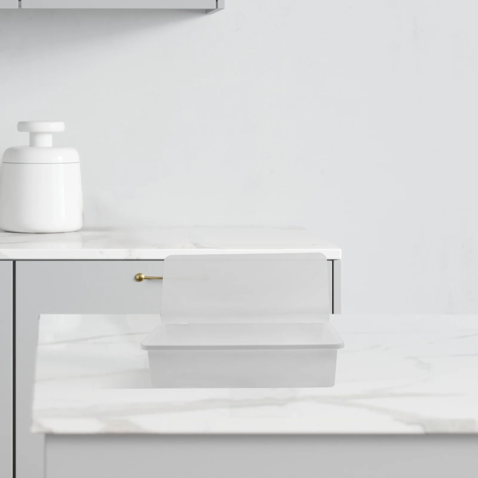 

Utensil Drawer Organizer With Lid Drainer Cutlery Storage Box Plastic Silverware Tray For Kitchen Countertop Flatware