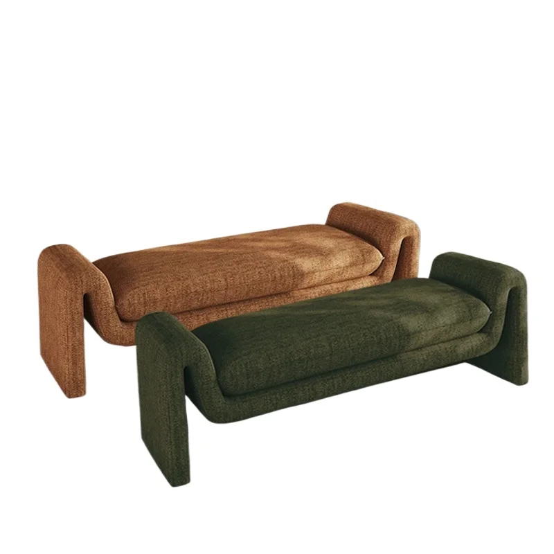 Medieval style bedside stool, French vintage cloakroom, clothes in the master bedroom bed