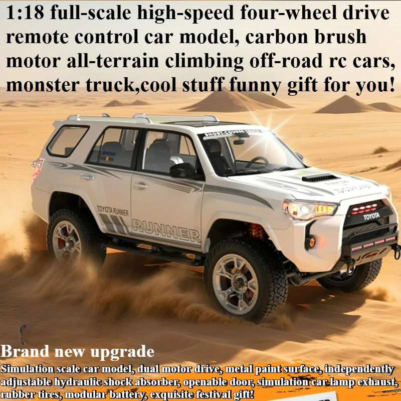 Cool Stuff Toy Car Funny Gift-1:18 Full Scale High-speed 4WD Rc Truck,Brush Off-road Rc Car,Remote Control Car Toy,Toys for Kids