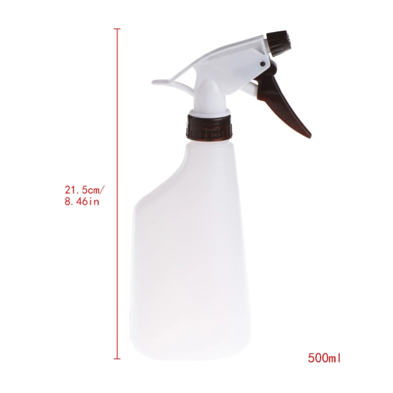 1pc 500ml Measuring Spray Bottle Hand Pressure Watering Can Transparent Garden Tool Random Color