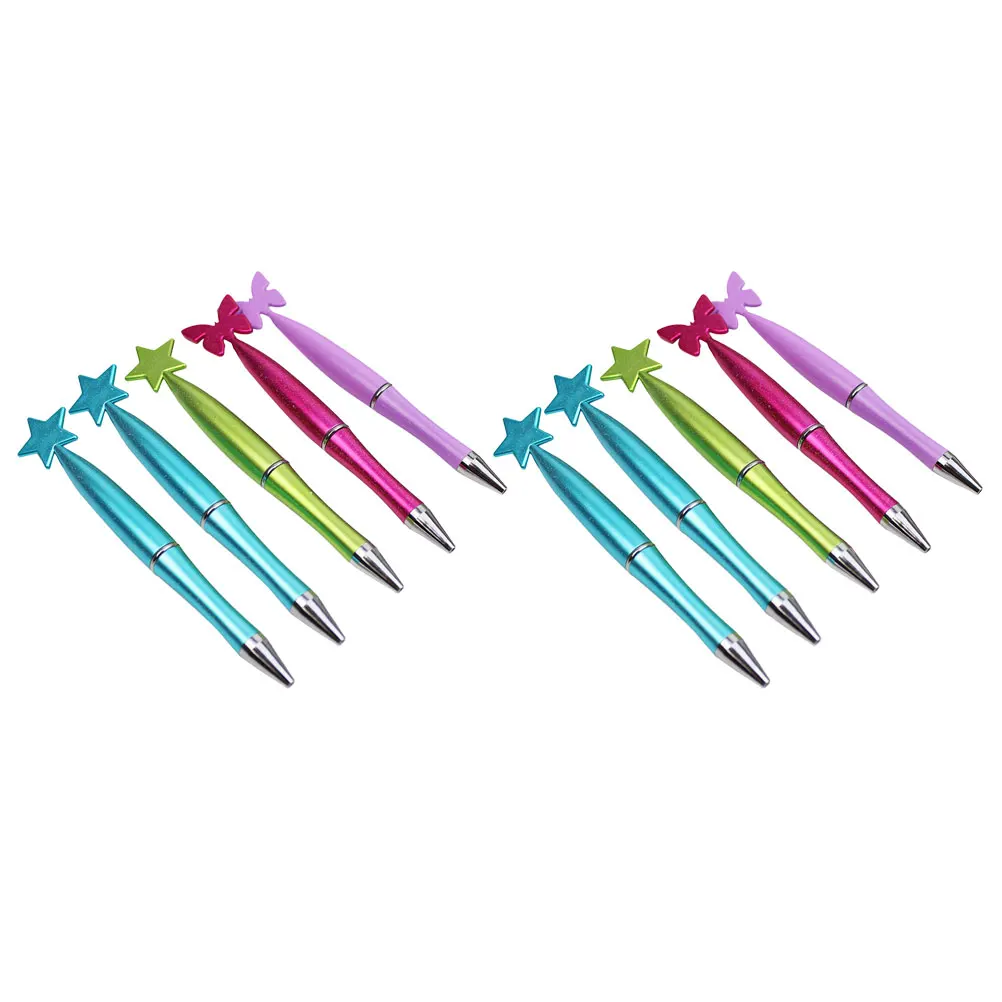 

10pcs Signature Ball Pen Ballpoint Pens Creative Student Writing Business Long Service Portable Smooth