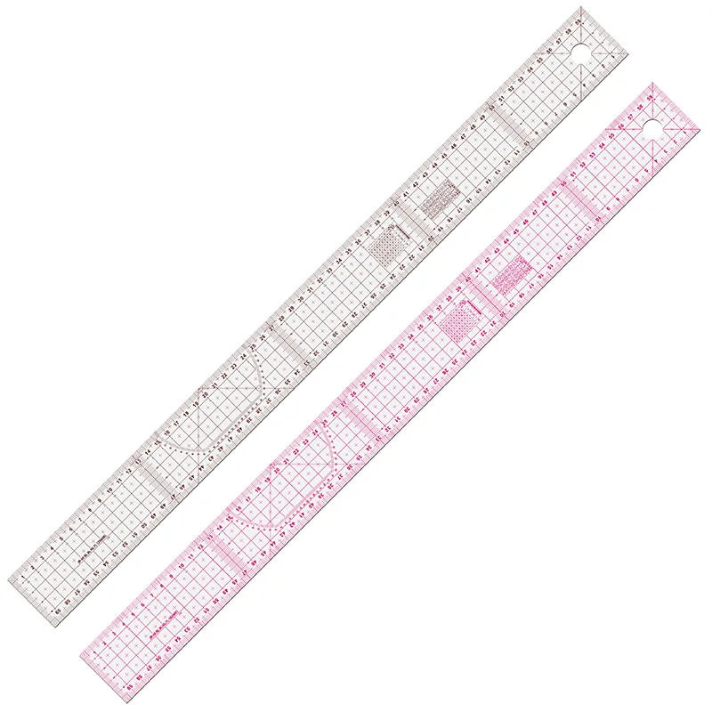 Multifunctional Straight Grading Ruler Clothes Patchwork Template Drawing Design Special Soft Ruler Sewing Accessories