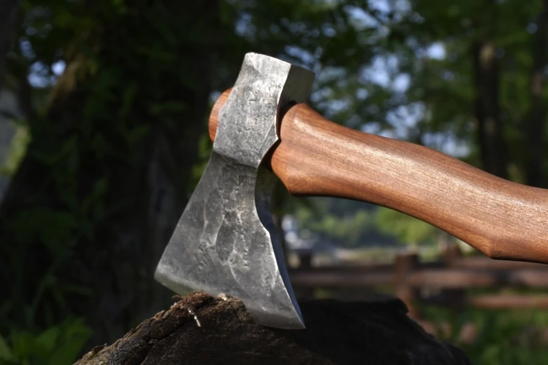 High quality carbon steel Curved handle axe