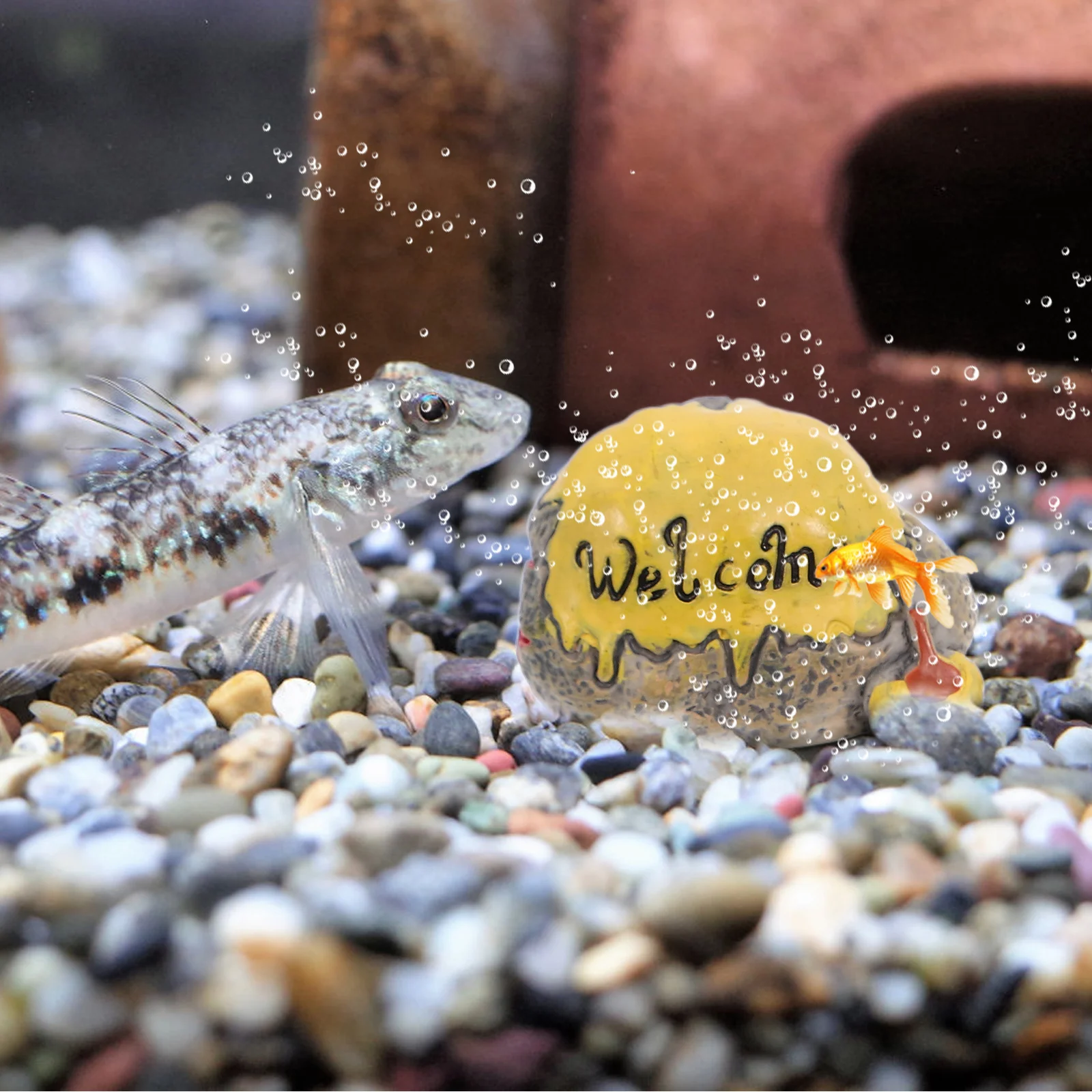 

4 Pcs Stones for Bonsai Fish Resin Crafts Tank Garden L Stone Adornment L Crafts Micro L Decor