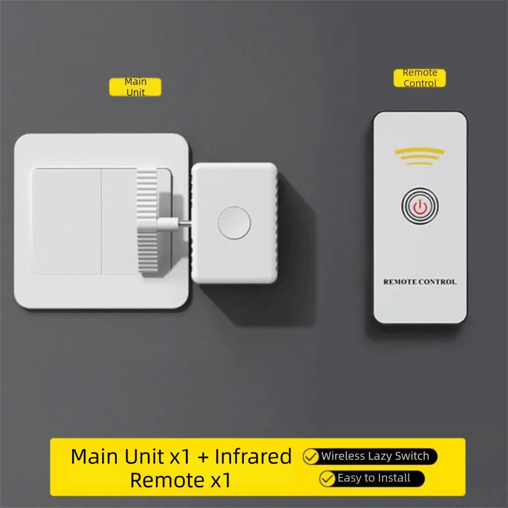 Type-C Rechargeable Wireless Control Light Switch Wireless Control Remote Control RF Version Switch Intelligent Design