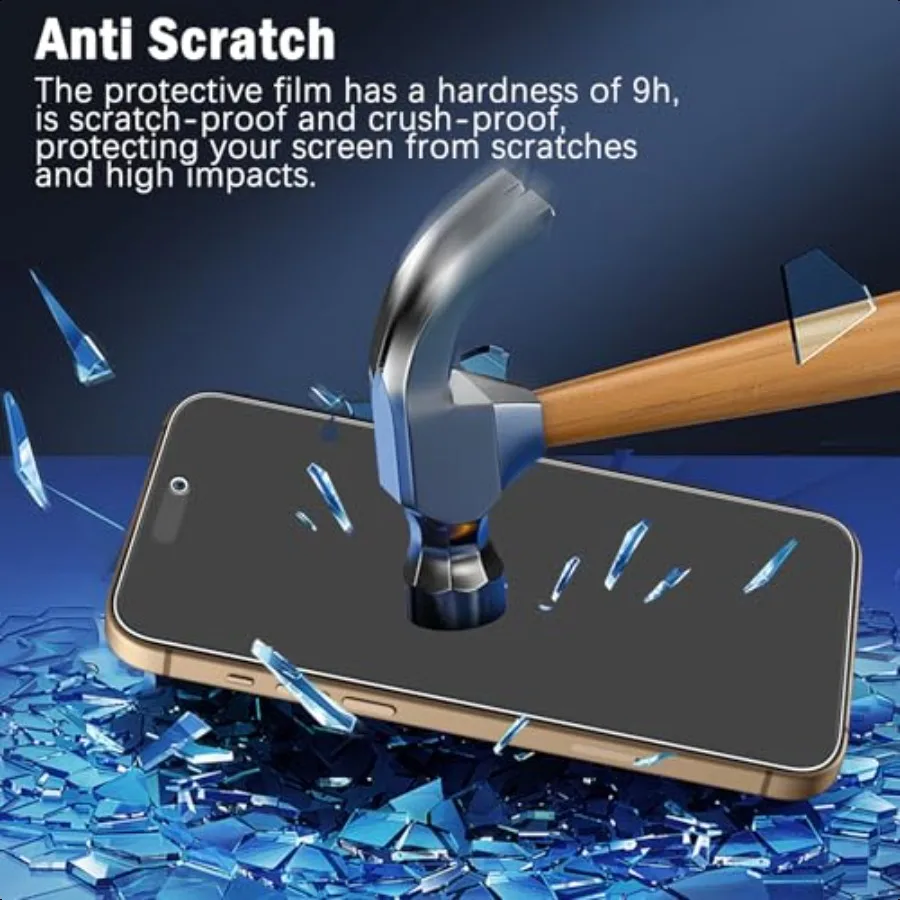 MAYtobe [2Pack Matte Screen Protector for iPhone 16 Pro Tempered Glass AntiFingerprint Smooth as Silk Anti Scratch AntiReflecti