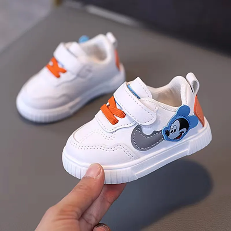 Disney Micky Casual Shoes Baby Boys Girls Sneakers Infant Sports Running Cool Baby Shoes Size 11.5-15.5cm