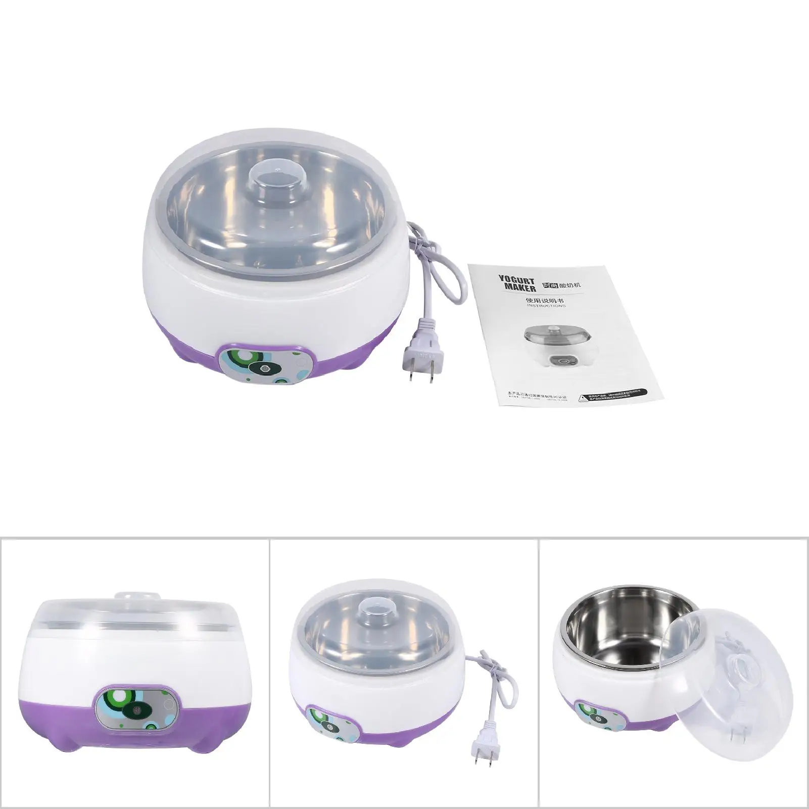 Yogurt Maker Mini Automatic Yogurt Machine Household DIY Yogurt Tools Kitchen Appliances Stainless Steel Tank Appliances Yogurt