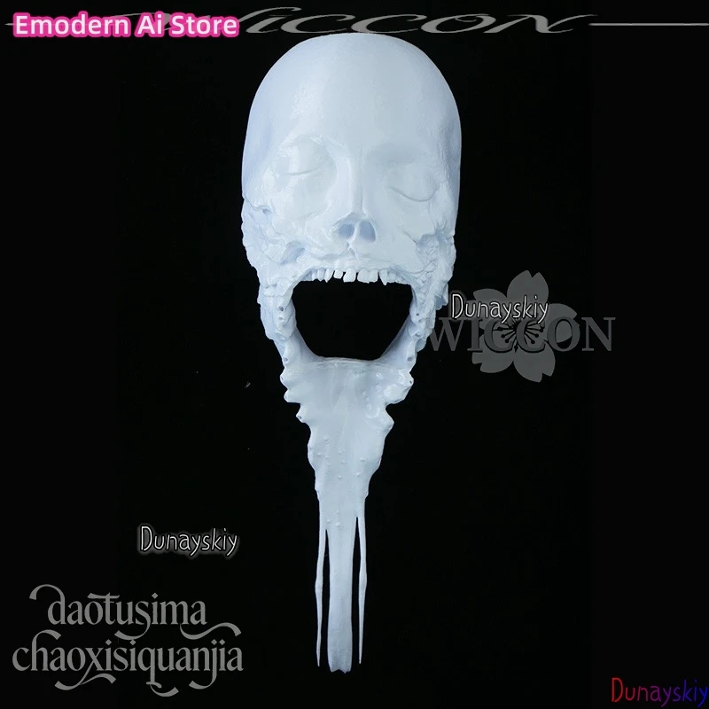 الرعب أنيمي الأبيض لتقوم بها بنفسك التلوين مخيف طويل الوجه شبح ثلاثية الأبعاد لعبة F تأثيري ساكوكو إيغراشي حمض البوليلاكتيك قناع الدعائم هالوين