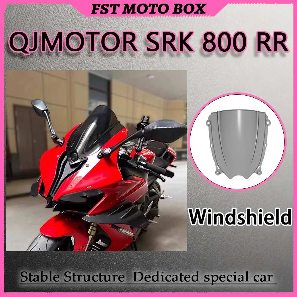 FOR QJMOTOR SRK800RR Racing Front Windshield Extended Directional Guide Reduced Helmet Turbulence Modified Motorcycle Accessory