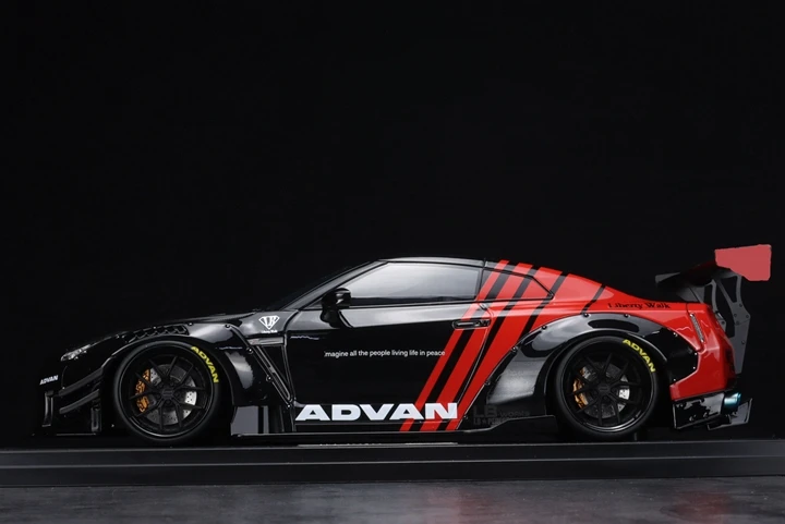 IG Ignition 1:18 For GTR R35 type 2 Advan JDM Limited Edition Resin Metal Model Ornament Toy Birthday Gift