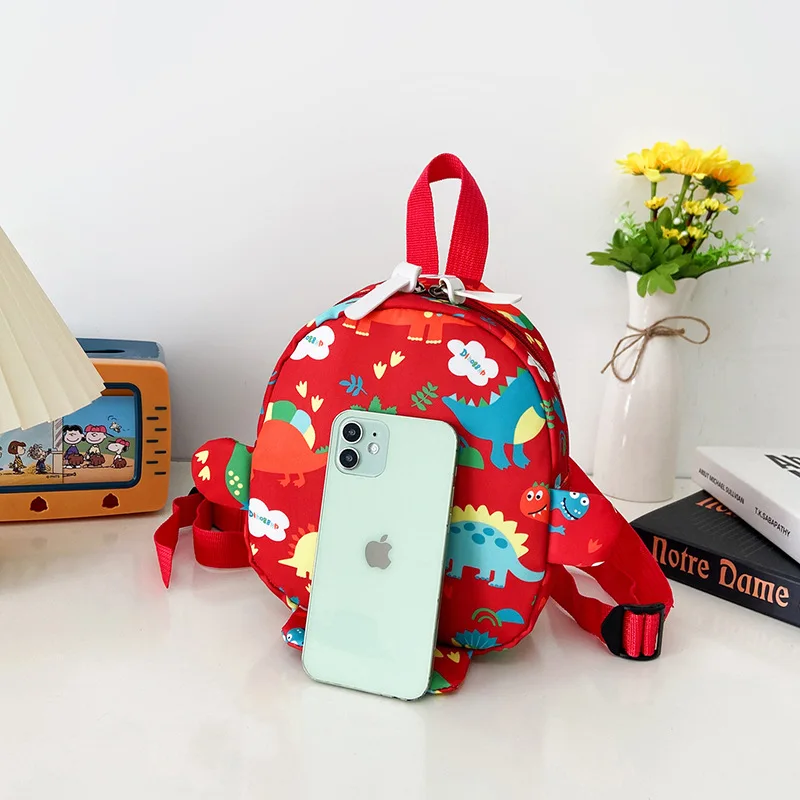2022 New Children Small Cartoon School Bags Lovely Dinosaur Nylon Kids Backpacks Girl Boy Snack Bag In Kindergarten