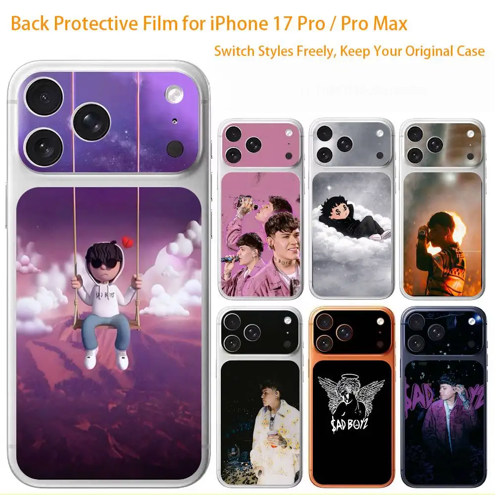 

Singer J-Junior H Sad Boyz Premium Skin Wrap for iPhone 17 Pro/Max, Back Frame Camera Protective Decal (Not Case)