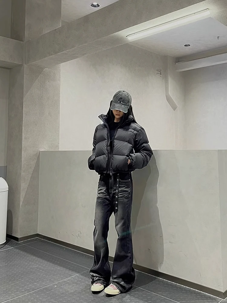 

Cleanfit Men's Slim Straight Jeans Bamboo Texture American High Street Sle Wear Resistant Long Pants Youth Faion