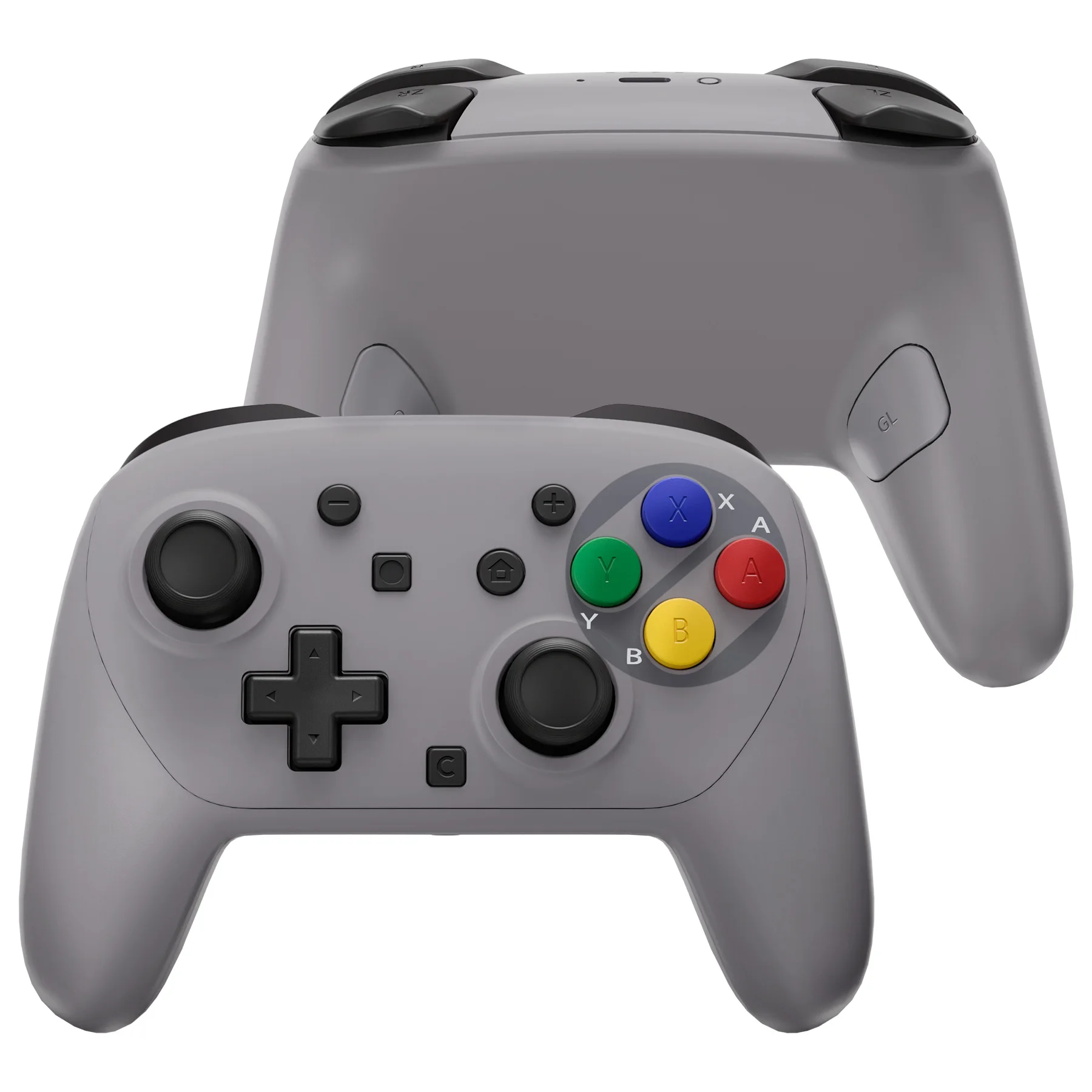 

eXtremeRate DIY Replacement Full Set Shell Buttons for Nintendo Switch 2 Pro Controller, Faceplate Rear Bottom Cover