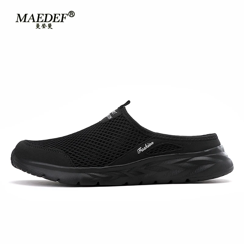 MAEDEF Home Half Slippers for Men Comfortable Bedroom Mesh Breathable Slipper Men's & Women's Shoe Outdoor Men's Slipper Sandals