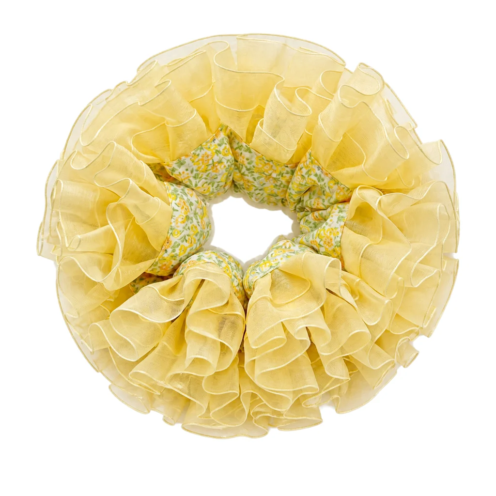 handmade-pattern-single-layer-scrunchie-handmade-elastic-hair-tie-for-ponytail-and-bun-soft-gathered-hair
