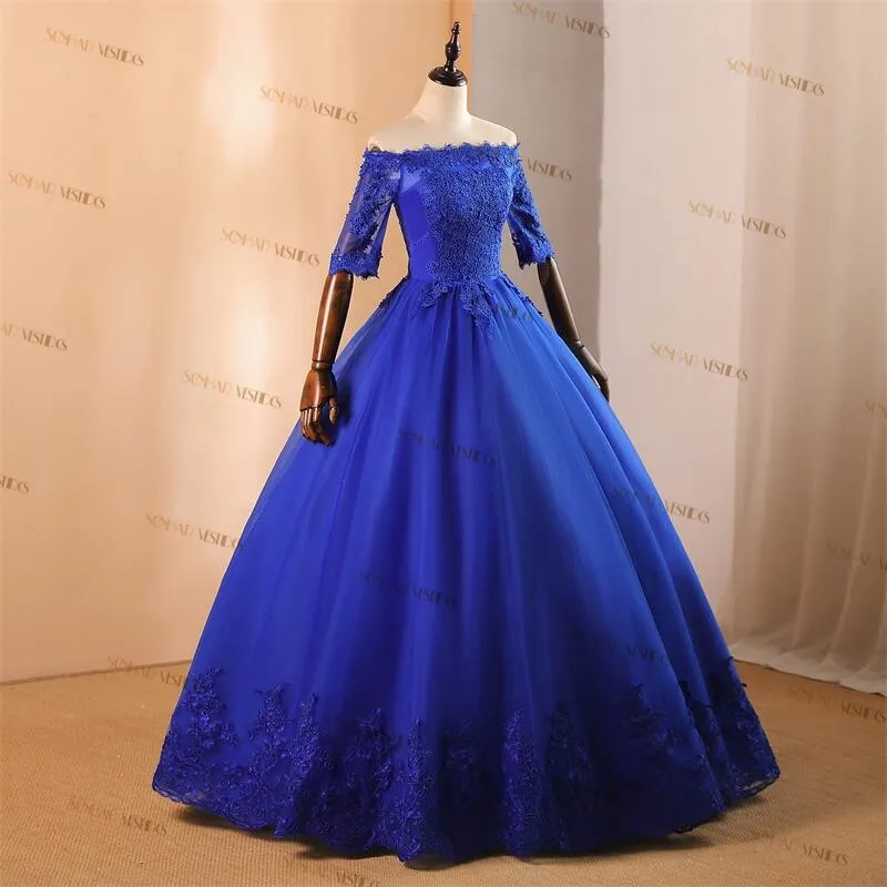 2024 Autumn New Sonhar Vestidos Off Shoulder Party Dress Elegant Quinceanera Dresses Classic Evening Prom Ball Gown Plus Size