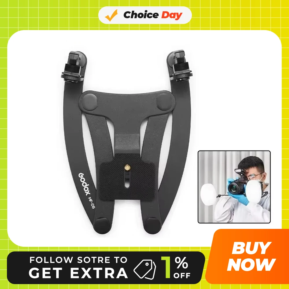 

GODOX MF-DB Flexible Flash Bracket for Dental Photography Portrait Macro Photography Compatible with Nikon/ Sony DSLR Cameras