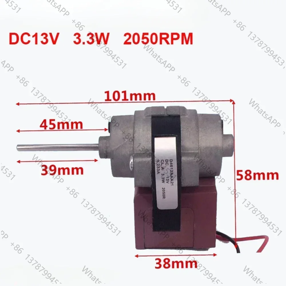 New Fan Motor For  Two-Door Refrigerator DC Cooling D4612AAA21 DC13V 3.3W 2050RPM Fridge Radiator Freezer Parts