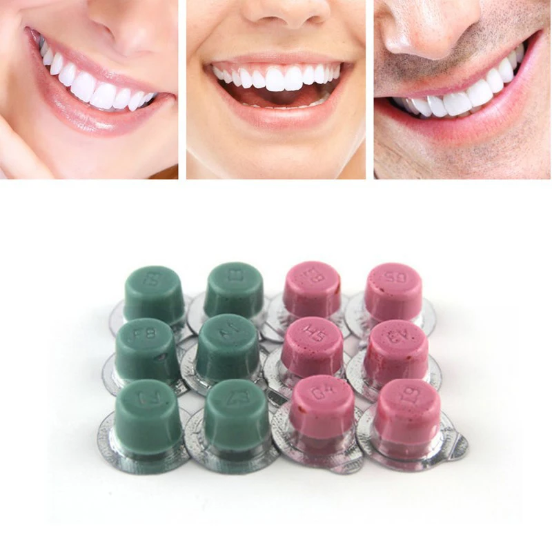 10pcs Dental Polishing Paste Mini Professional Teeth Whitening Polisher White Smile Tooth Burnishing Polishing Paste