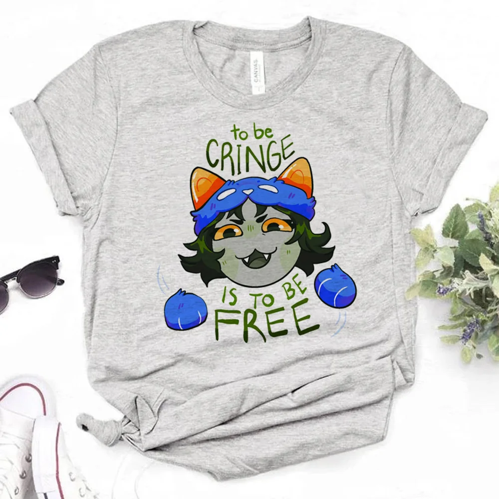 Homestuck t shirt women funny streetwear designer Tee girl graphic manga funny clothing