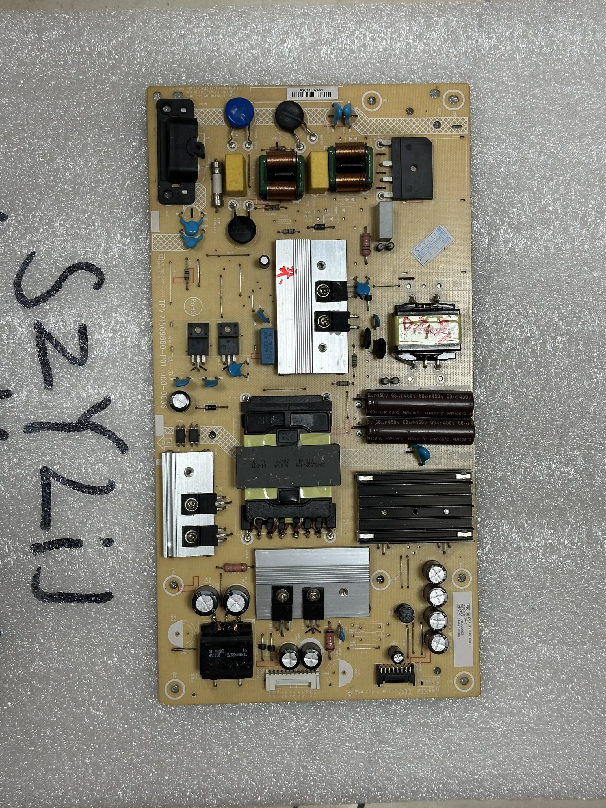 

Оригинальная плата питания 58PUF8205/T3 715G9860-P01-000-003S