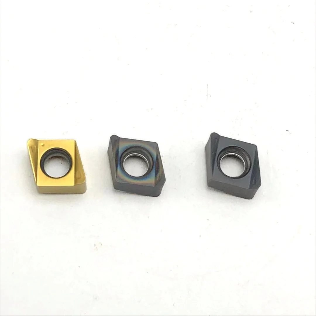 Hoja de hombro cuadrada de aleación dura, doble cara, alimentación rápida, herramienta de torneado CNC, 4NKT060308 R-M KT8020 KT7030 KT8030