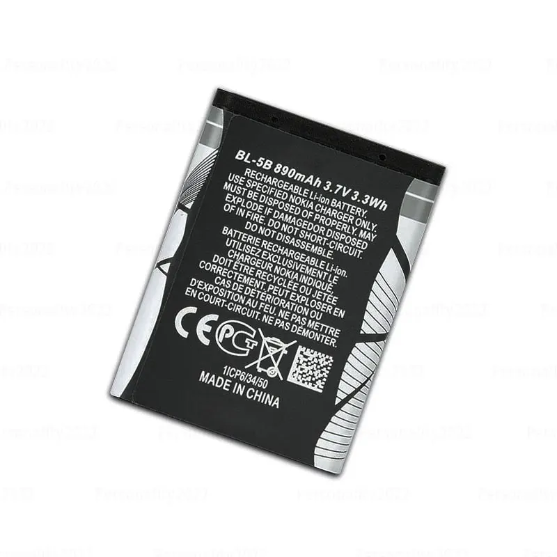 BL 5B 890 mAh batterij 5300 5320 N83 6120c 7360 3230 5070 3220 Li batterijen oplaadbaar voor mobiele telefoons Nokia plug-in luidspreker