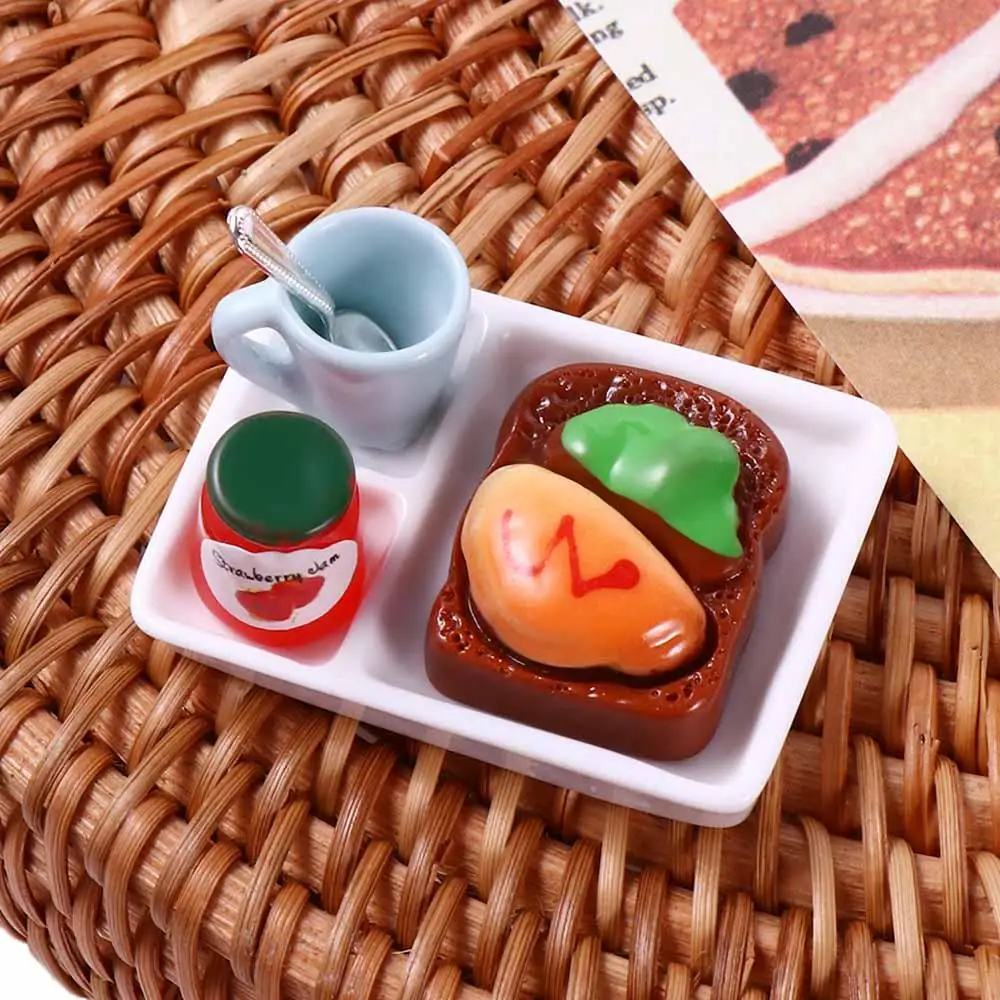 Kitchen Toys OB11 BJD Dolls Doll House Decor for Blyth Dollhouse Miniature Food Mini Food Mini Toast Bread Dollhouse Mini Bread