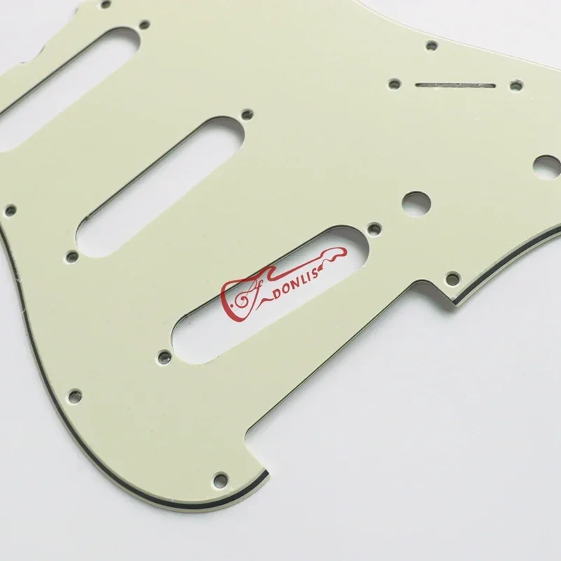 Donlis-Vintage SSS سميكة النعناع الأخضر ST الغيتار Pickguard ، 52 ، 11 ثقوب المسمار countered