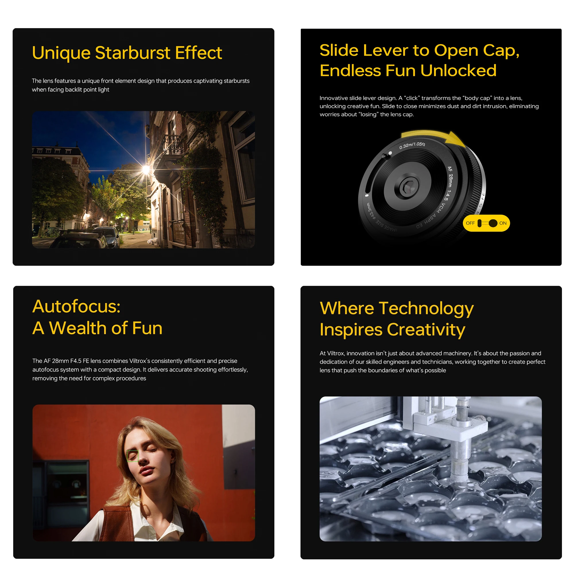 VILTROX AF 28 مللي متر F4.5 ضبط تلقائي للصورة عدسة كاملة الإطار ريترو رقيقة جدا ل Fujifilm X-Mount Sony E Mount Nikon Z Mount