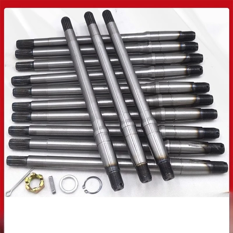 

Electric Tricycle Rear Axle Half Shaft 18 Teeth 10cm 45# Steel for 6205 Bearing 35-58cm High-Strength Gearbox Transmission Shaft