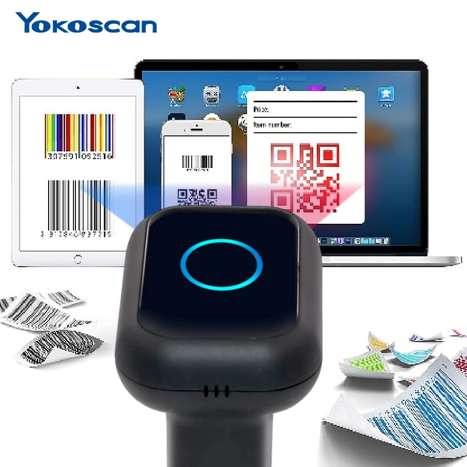 Certificação BIS Scanização automática Scanner de código de barras portátil de alta velocidade Scanner de código de barras 1d 2d Scanner de código de barras Qr