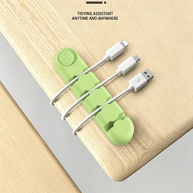 Silicone Cable Organizer Self Adhesive Wire Holder Desktop Cord Management Clip - view 5