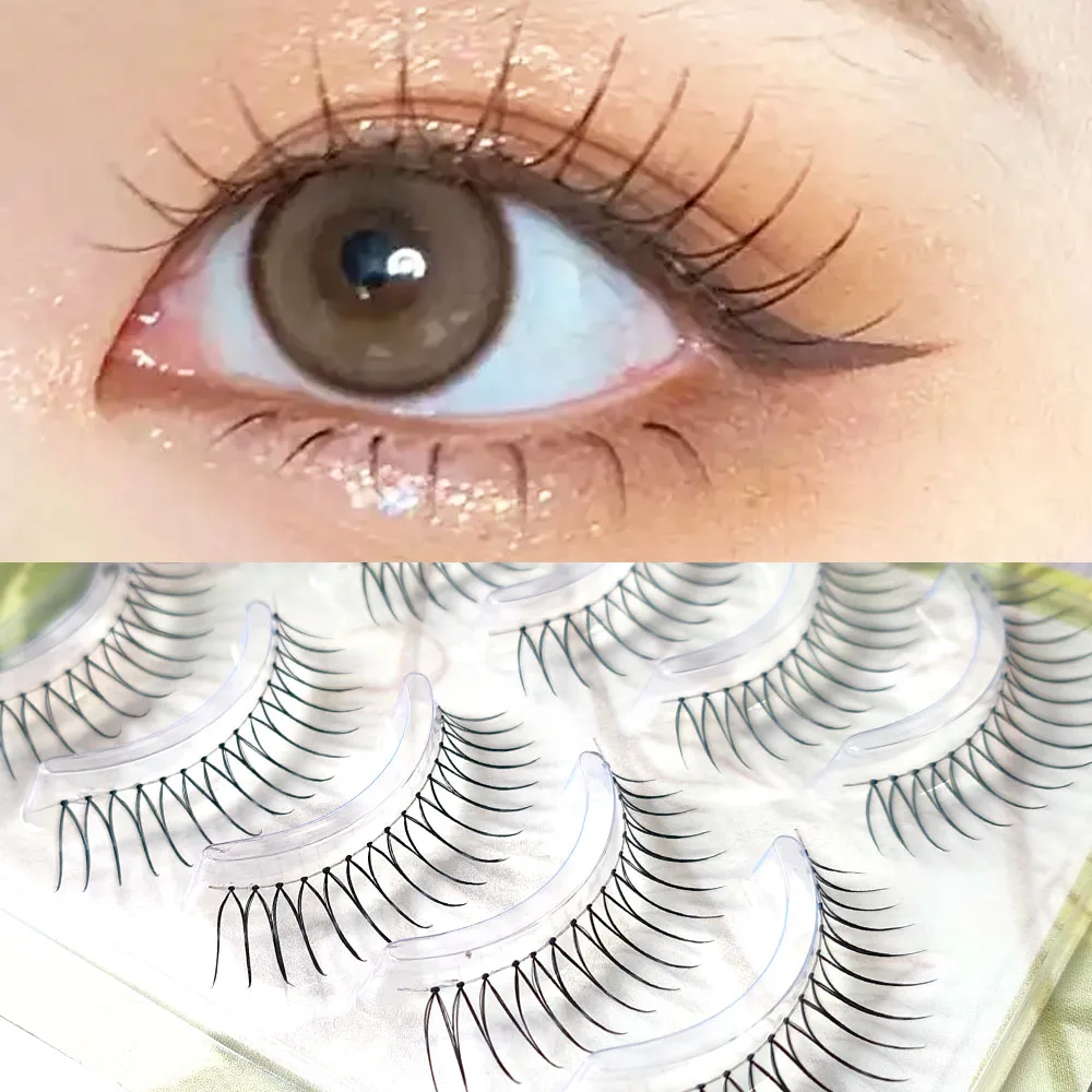 ICYCHEER K-pop Wimpern Koreanische Mädchen Fee Falsche Wimpern Verlängerung Leichte, Weiche Unsichtbare Band Wimpern Kosmetik Werkzeuge