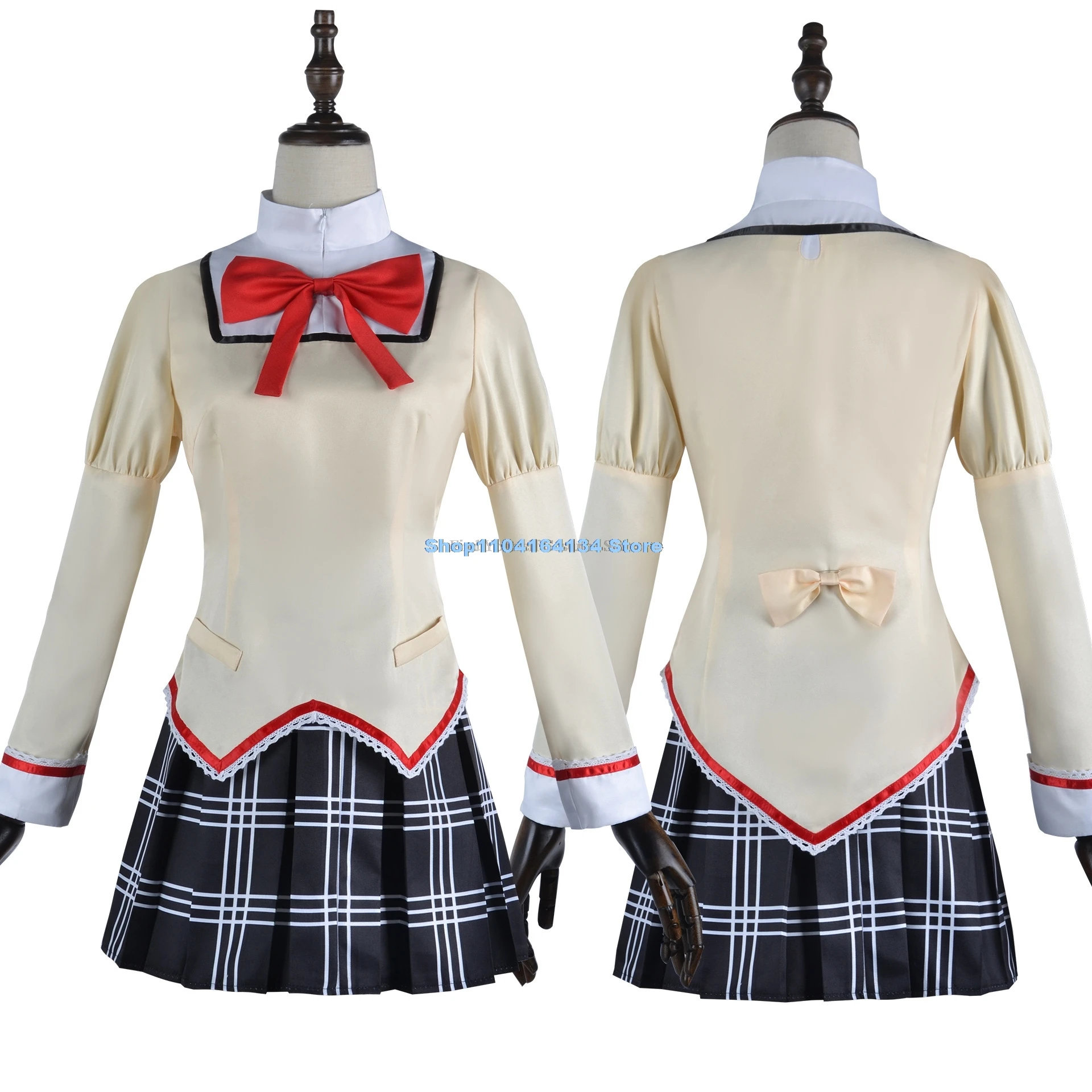 Kaname Madoka Akemi Homura Cosplay Costume School Uniform Puella Magi Madoka Magica Adult Anime Halloween Costumes Women Game