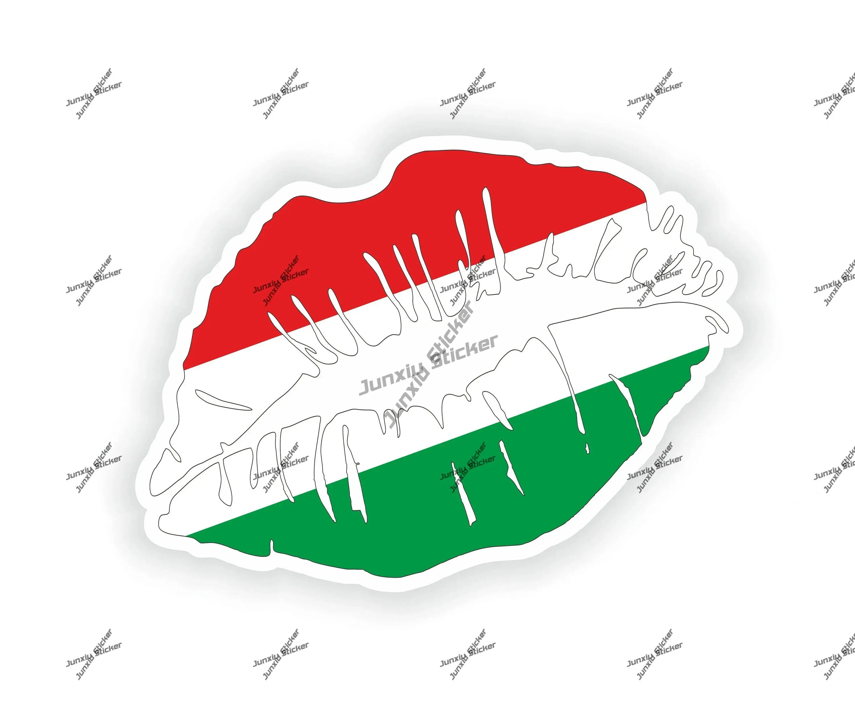 

Hungary Sticker Coat of Arms of Hungarians Hungary Lips National Emblem Flag Decal Scratch-Proof Vinyl UV Protected Waterproof