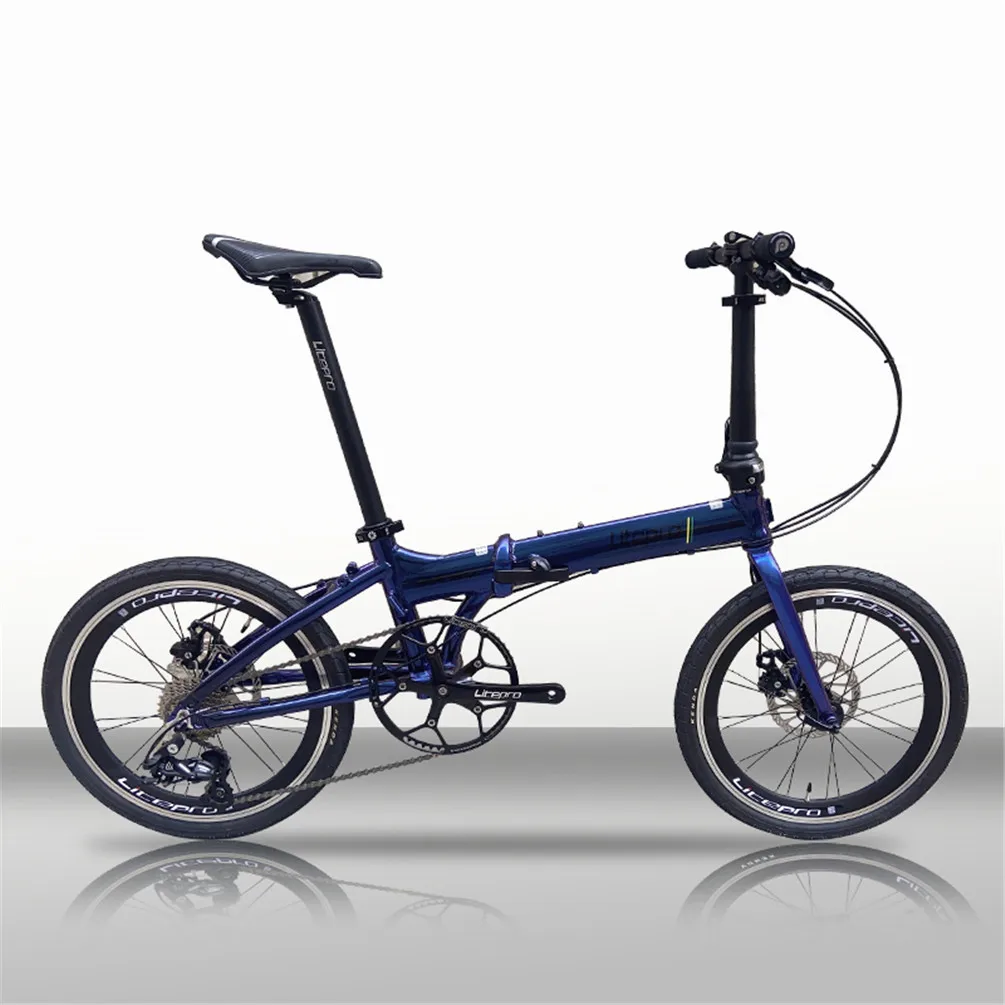 Litepro-超軽量スチール合金フレーム付き折りたたみ自転車,ポータブル
