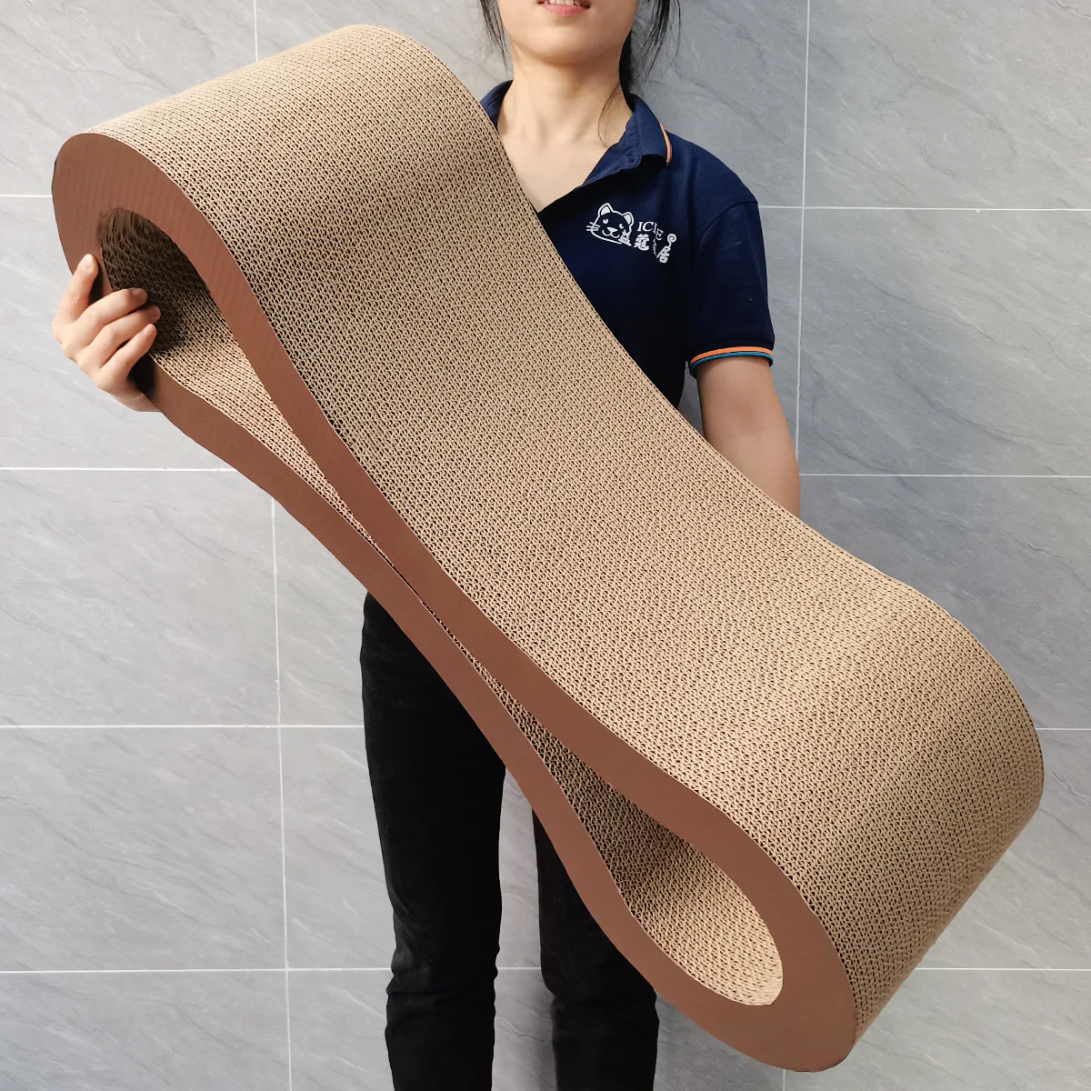 

Pet cat corrugated cat toy 8-character cat scratching board popular extra large 8-character
