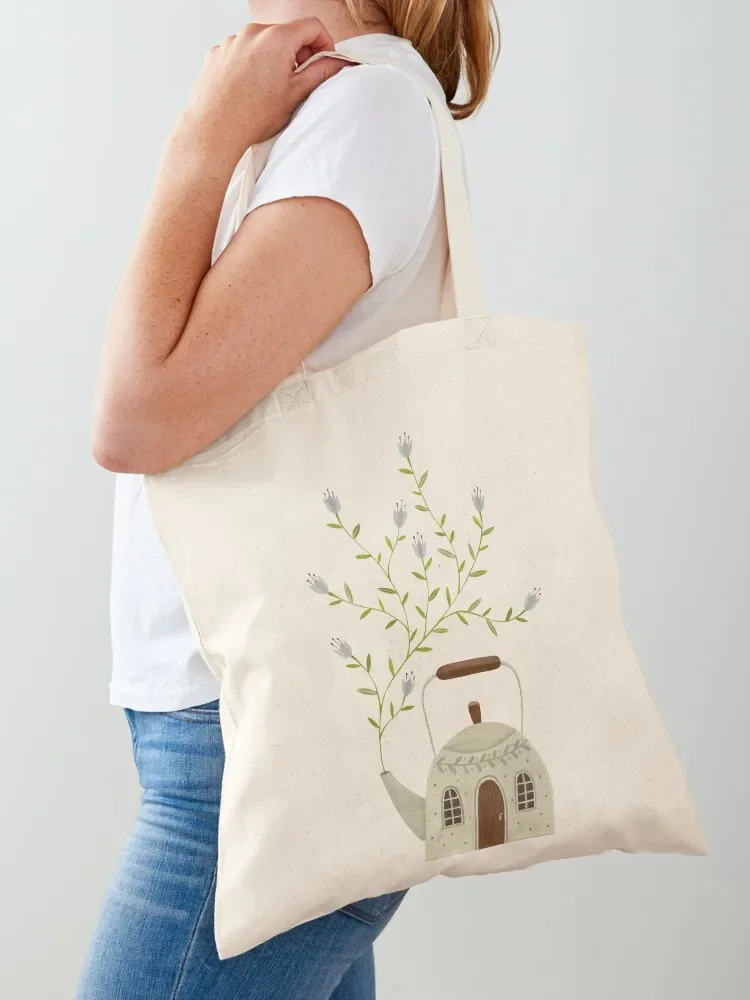 Blooming kettle house Tote Bag shopper bags Woman shopper bag women bag