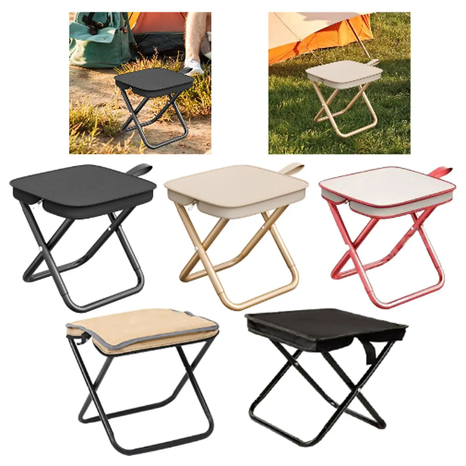 

Табурет для кемпинга, сиденье, подставка для ног, складной маленький стул для сада, уличного барбекю