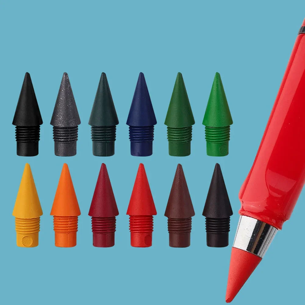 Colorful Eternal Pencil Creative Technology Unlimited Writing Pencil No Ink Novelty Art Painting Pen Replaceable Stationery