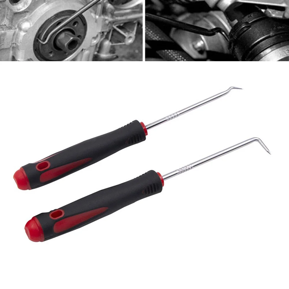 2PCS Car Pick Hook Tool O Ring Oil Seal Gasket Puller Remover Craft Hand Tools 90/135 Degrees Hooks 160mm Hand Tools