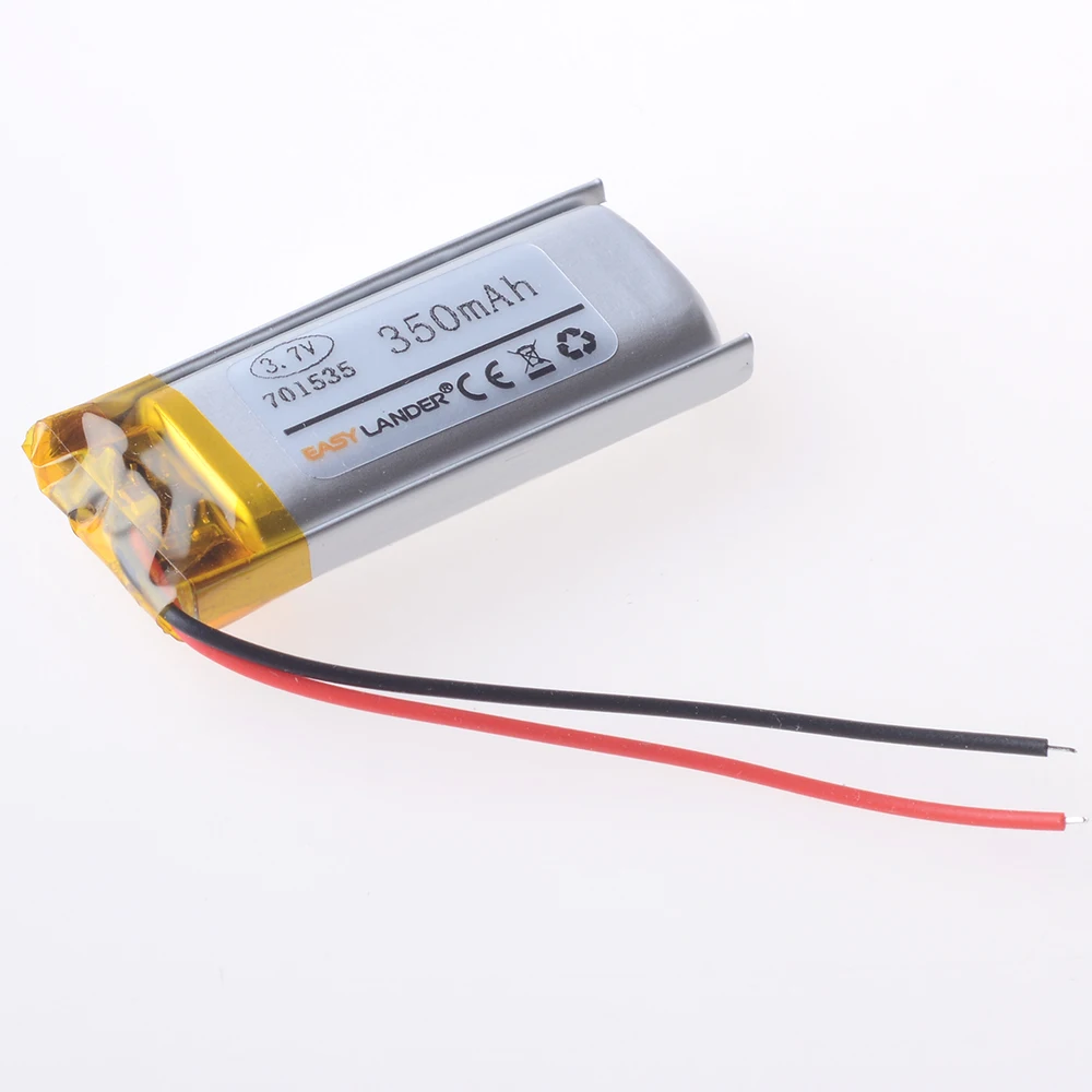 3.7 فولت 751535 701535 350 مللي أمبير 751635 بطارية ليثيوم أيون بوليمر قابلة لإعادة الشحن، بطاريات ليبو لمسجل مسجل DVR #4