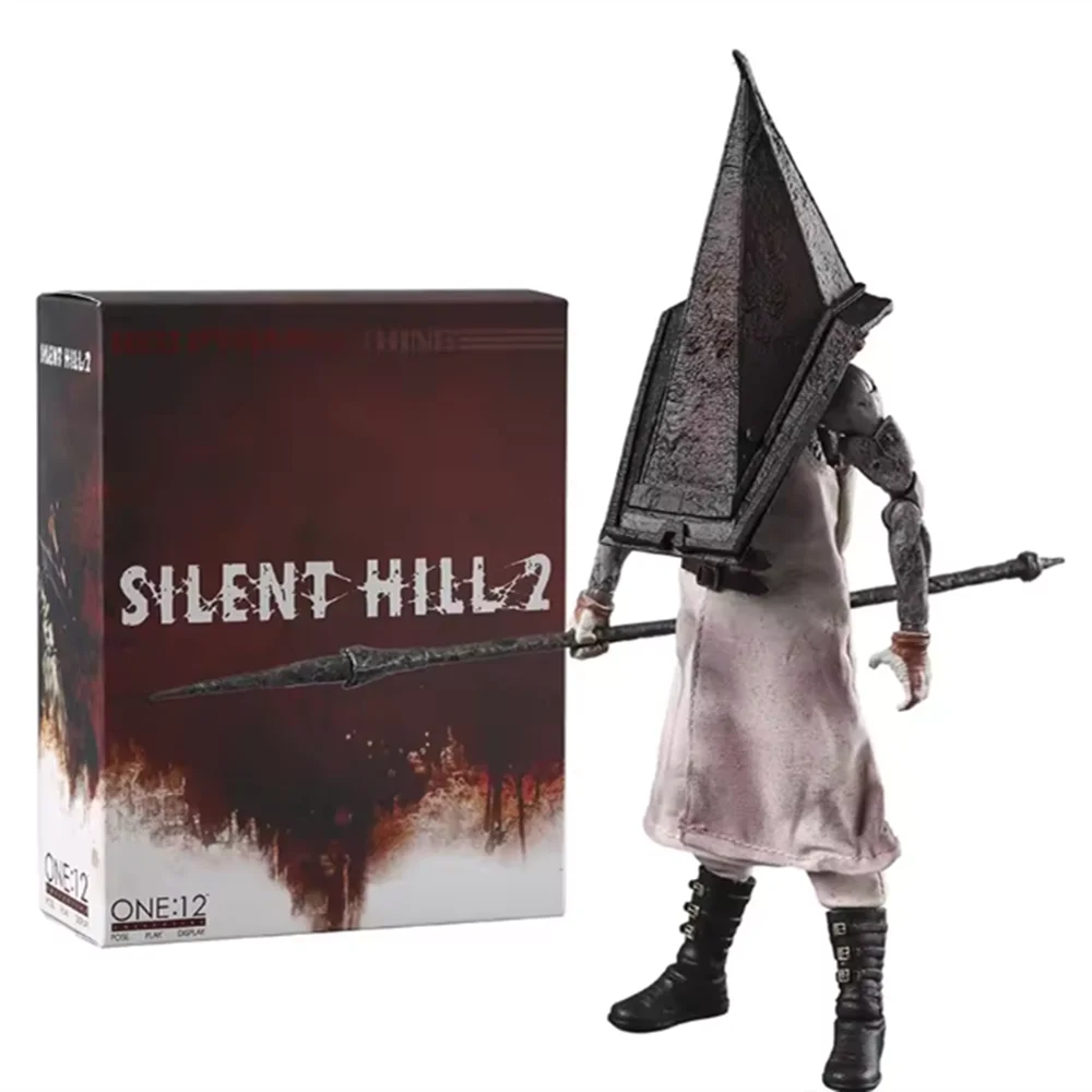 

Silent Hill Mezco One 12 Red Pyramid Head Large Iron Head Triangle Head Game Figure Mobile Doll Model Desktop Ornament Toy Gifts