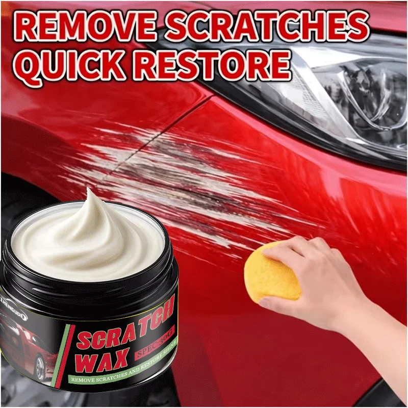 Car Scratch Remover Wax Repair & Polish for Light to Moderate Scratches Swirl Marks Paint Blemishes Restores Gloss